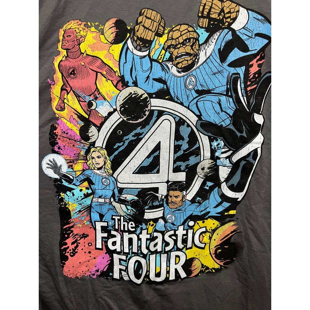The Fantastic 4 Shirt First Steps Marvel Studios Gray Graphic Tee 3xl View 2